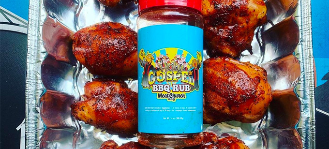 Meat Church Holy Gospel rub on chicken